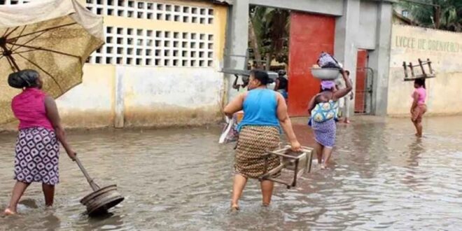 Inondations à Lomé pluies