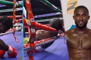 Oluwaseun Olanrewaju combat de boxe