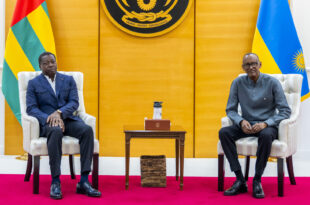 Faure Gnassingbé à Kigali chez Paul Kagame