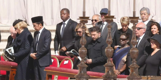 Faure Gnassingbé aux funérailles du Pape François